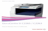DocuCentre-V C2265 / C2263 - Fuji Xerox-d-,-Global-Assets/Global... · Fuji Xerox is engaged in the research and development of environment friendly cellulosic bio-based plastics.