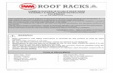 SAMMITR AUSTRALIA EcoRack ROOF BARS …...size and grade fasteners specified by Milford Industries. Always use the supplied Anti Seize compound on stainless steel threaded components
