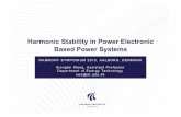 Harmonic Stability in Power Electronic Based Power …...short-circuit power of ac system (VA) dc power rating of converter (W) A. Wood and J. Arrillaga, “Composite resonance: a