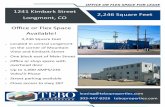 1241 Kimbark Street 2,246 Square Feet Longmont, CO Office ...€¦ · 2019-06-04  · OFFICE OR FLEX SPACE FOR LEASE 1241 Kimbark Street, Longmont, CO Unit Square Footage Price Ground