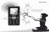 Domino S1310 user guide - Kyocera Mobile · Domino S1310 User Guide This manual is based on the production version of the Kyocera S1310 phone. Software changes may have occurred after