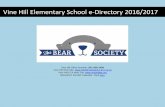 Vine Hill Elementary School e-Directory 2016/2017files.constantcontact.com/d7165fd5001/4732b0cd-2a44-405d... · 2016-10-20 · Amelia Davis Anne & Andrew Davis annelrice@yahoo.com