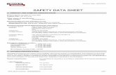 SAFETY DATA SHEET - Lincoln Electric · 4. FIRST AID MEASURES Ingestion: Avoid hand, clothing, food, and drink contact with fluxes, metal fume or powder which can cause ingestion
