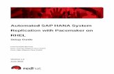 Automated SAP HANA System Replication with …...2015/06/08  · Automated SAP HANA System Replication with Pacemaker on RHEL Setup Guide Frank Danapfel (Red Hat) Dieter Thalmayr (Magnum