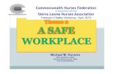Commonwealth Nurses Federation Sierra Leone Nurses Association€¦ · BSc(Hons)Nursing (USL, 2008) Vice President(SLNA) Commonwealth Nurses Federation in Conjunction with the Sierra