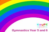 Gymnastics Year 5 and 6 - KeyPE Sports · Gymnastics Year 5 and 6. Children need to be able to hold and support their body weight with small body parts. They ... (example, keeping