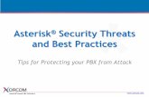 Asterisk® Security Threats and Best Practices€¦ · Fail2Ban Features Log-based brute force blocker Runs as daemon unlike cron-based tools, no delay before taking action can use
