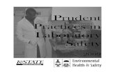 Prudent Practices in Laboratory SafetyPrudent Practices in Laboratory Safety Printed September, 2009 A Publication by the Division of Public Safety, Department of Environmental Health