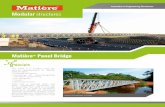 Modular structures - Matière€¦ · its assembly, the MPB is a bridge suitable for all type of situations: permanent bridges for secondary network, temporary bridges, emer-gency