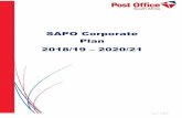 SAPO Corporate Plan 2018/19 2020/21pmg-assets.s3-website-eu-west-1.amazonaws.com/SAPO...4 | P a g e THE PURPOSE OF THE CORPORATE PLAN 2016/17 – 2019/20 This Corporate Plan (CP) is