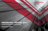 NEWMARK GROUP, INC.s22.q4cdn.com/537561515/files/doc_presentations/... · Monetization of Approximately Two Million Nasdaq Shares and Update Their Outlooks”,and the related filings