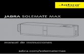 JABRA SOLEMATE MAX/media/Product Documentation/Jabra...Subir volumen cuando oiga “Sound prompts on”. 6.2 CÓMO DESACTIVAR LA GUÍA POR VOZ 1. Apague el Jabra Solemate Max. 2. Mantenga