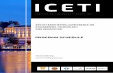3RD INTERNATIONAL CONFERENCE ON …... April 17-21 2019 Belgrade Serbia PROGRAM SCHEDULE ICETI ENGINEERING TECHNOLOGY INNOVATION 3RD INTERNATIONAL CONFERENCE ON ENGINEERING TECHNOLOGY17.04.2019