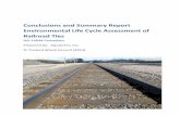Conclusions and SummaryEnvironmental Life Cycle Assessment … · grave life cycle of the railroad ties. For each stage of the product life cycle, inputs of energy and raw materials,
