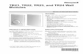 62-0267 E TR21, TR22, TR23, and TR24 Wall Modules · 2014-10-15 · TR21, TR22, TR23, AND TR24 WALL MODULES 62-0267—09 2 Fig. 1. Temperature vs. Resistance for Nonlinear Sensor.