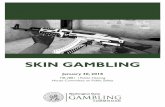 SKIN GAMBLING · SKIN GAMBLING INDUSTRY According to industry experts Narus Advisors and Eilers & Krejcik Gaming, $5 billion was wagered in skins in 2016. While about 40% are bet