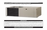 P5RD SERIES 13 SEER USER’S MANUAL ...enora.nortekhvac.com/Literature/7092370.pdf13 SEER USER’S MANUAL & INSTALLATION INSTRUCTIONS Single Package Air Conditioner - Single Stage,