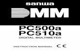 PC500a PC510a - sanwa-meter.co.jp€¦ · The Auto Power Off mode turns the meter off automatically to extend battery life after approximately 17 minutes of no activities. Activities