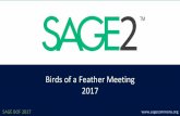 Birds of a Feather Meeting 2017 - evlBirds of a Feather Meeting 2017. SAGE BOF 2017 Laboratory for Advanced Visualization & Applications University of Hawaiʻi at Mānoa & Hilo ...