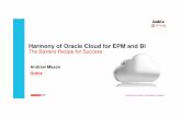 515 Mason Harmony of Oracle Cloud for EPM and BI€¦ · Harmony of Oracle Cloud for EPM and BI The Baxters Recipe for Success Leading Innovation in Business Analytics June 2015Andrew