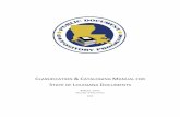 CLASSIFICATION CATALOGING MANUAL FOR...This manual describes the new system for the classification and cataloging of official State of Louisiana public documents implemented by the