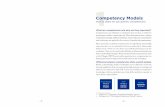 Competency Models...model should reflect the organisation; even if you do not have a tailored competency model, it is important that the one used reflects your organisation’s culture.