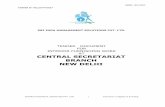 TENDER DOCUMENT FOR AT CENTRAL SECRETARIAT BRANCH … · 2019-11-13 · “Interior Furnishing Work at Central Secretariat Branch, New Delhi” The envelope marked Cover 2 containing