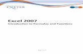 Introduction to Excel formulae and functions...Page 3 of 19 Introduction This workbook has been prepared to help you use Excel to do calculations using basic Excel formulae and functions.