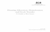 Housing Allocation, Homelessness and Stock Transfer - gov.uk Housing Allocation, Homelessness and Stock
