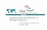 lossless data compression in storage EDUCATION Lossless Data Compression in Storage Networks Tony Summers,