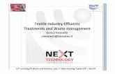 Textile Industry Effluents Treatments and Waste …Implementation of dry processes in the textile finishing Textile Industry Effluents Treatments and Waste management 13th meeting