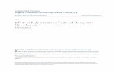 Effects of Early Initiation of Induced Therapeutic Hypothermia · 2017-01-31 · Effects of Early Initiation of Induced Therapeutic Hypothermia by Frank Castelblanco A thesis submitted