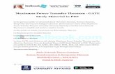 Maximum Power Transfer Theorem - GATE Study Material in PDF · 2018-10-22 · Reciprocity theorem and Tellegen’s theorem. These lead us to learn about Maximum Power Transfer Theorem