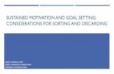 SUSTAINED MOTIVATION AND GOAL SETTING ... ... MOTIVATION THROUGH CONSCIOUS GOAL SETTING آ،Goal setting