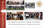 SLS students at Seneca College, Canada for International ...sls.Pdpu.ac.in/downloads/mirror-june13.pdfSLS students at Seneca College, Canada for International Exposure Programme 2013.