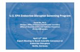 U.S. EPA Endocrine Disruptor Screening Program · 2018-06-26 · • OSRI Relies on: • EDSP Tier 2 data ... Updated Test Methods Validation is a process by which the reliability