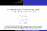 Brand Evaluation and Advertising Effectswebuser.bus.umich.edu/jagadees/other/Brand...† Consumers’ willingness-to-pay for a brand, »bt, is a function of its own one-period lagged