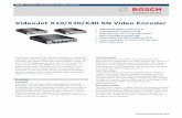 VideoJet X10/X20/X40 SN Video Encoder · 2012-11-13 · CCTV | VideoJet X10/X20/X40 SN Video Encoder The Bosch VideoJet X SN encoders belong to a family of high-performance, single-,