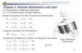 Chapter 5 Attitude Stabilization with Spin · 2019-12-09 · Advanced Course of Aerospace Guidance and Control Chapter II-5 Attitude Stabilization with Spin 1 Chapter 5 Attitude Stabilization