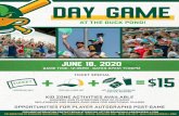 DAY GAME€¦ · for more information contact brian at (608) 246-4277 or brian@mallardsbaseball.com celebrating 20 summers in madison . the duck pond - 2920 n. sherman ave .