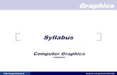Syllabus - Korea Universitykucg.korea.ac.kr/.../2010_1/CNCE340/tutor/00syllabus.pdf · 2002-01-17 · Graphics  Graphics Lab @ Korea University Syllabus Computer Graphics CNCE340