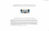 Antibiotics: poking holes in membranes - uni-muenchen.de · 2012-08-19 · 7/13/2012 1 Antibiotics & Bioelectronics poking holes in membranes VL 11 Antibiotics (antibacterials) •