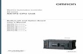 NX1P2 CPU Unit - Omron · NX-series NX1P2 CPU Unit Built-in I/O and Option Board User’s Manual (W579) Relevant Manuals The following table provides the relevant manuals for the
