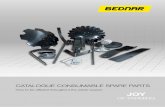 CATALOGUE CONSUMABLE SPARE PARTS OpotřebND... · 2019-08-30 · BEDNAR purchases most spare parts from leading European sub-suppliers who specialise in the production of consumable