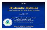 070711 HHV Webinar - Concur, Inc. · 6 What is a Hydraulic Hybrid? A hybrid vehicle, in addition to its main engine, has a drivetrain that can recover and reuse energy 9A different