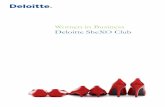 Women in Business Deloitte SheXO Club€¦ · Women in Business The research shows that only 29 percent of our ... percent) know few such women, while the remaining 5 and 2 percent