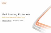 IPv6 Routing Protocols - Home - HPCpublic · 2013-11-29 · Cisco Public 12 Integrated IS-IS for IPv6—Overview RFC 5308 Two TLVs added to support IPv6: -IPv6 Reachability TLV (0xEC)—Describes