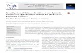 Investigation of lateral-directional aerodynamic parameters identification … · 2016-12-02 · aerodynamic parameter. Abstract. A new identiﬁcation method is proposed to solve