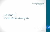 Lesson 4 Cash Flow Analysis - units.it€¦ · Statement of Cash Flows •Cash is the most liquid of assets. –Offers both liquidity and flexibility. –Both the beginning and the