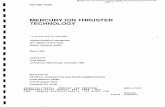 MERCURY ION THRUSTER TECHNOLOGY - NASA...(of thir report) 20. Clad. (of thh paged Uncl ass i f i ed Unclassified 21. No. of pages 22. Price 162 I 16. Abnnct The Mercury Ion Thruster